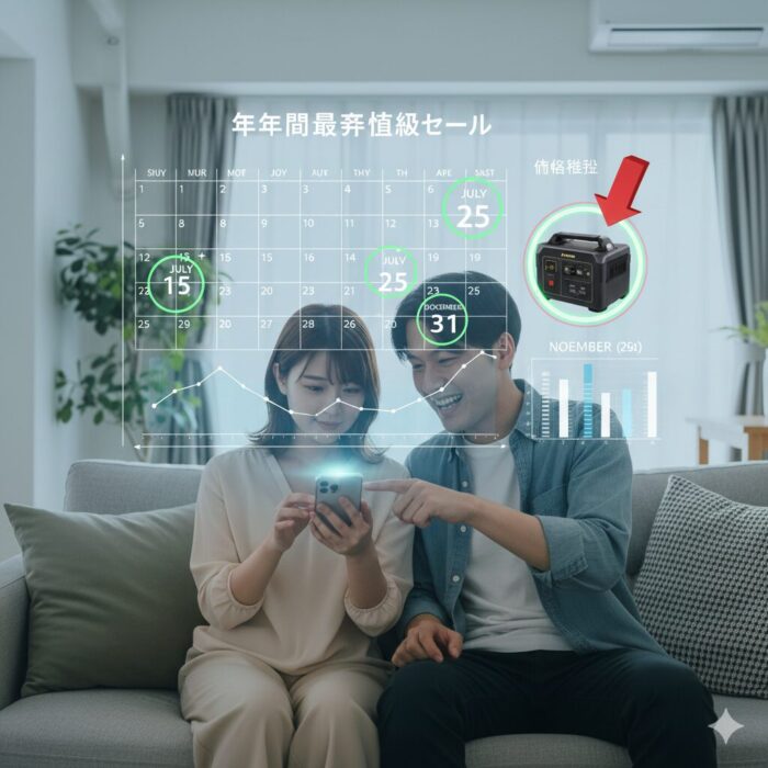 出典:イメージ:防災ポタ電探究+plus 防災・ポータブル電源がある生活