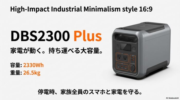 出典：イメージ：防災ポタ電探究＋plus　防災・ポータブル電源がある生活