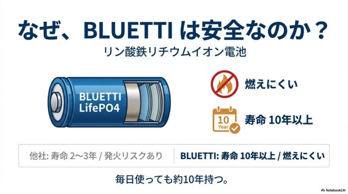 出典:イメージ:防災ポタ電探究+plus 防災・ポータブル電源がある生活