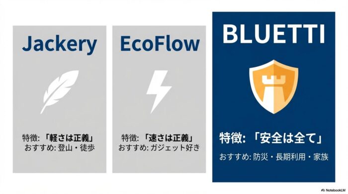 出典:イメージ:防災ポタ電探究+plus 防災・ポータブル電源がある生活