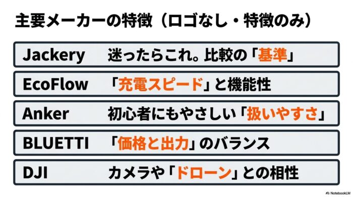 出典:イメージ:防災ポタ電探究+plus 防災・ポータブル電源がある生活