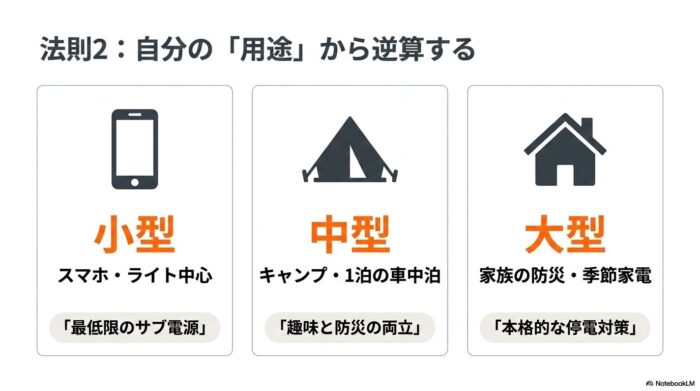 出典:イメージ:防災ポタ電探究+plus 防災・ポータブル電源がある生活