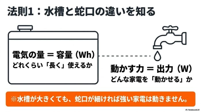 出典:イメージ:防災ポタ電探究+plus 防災・ポータブル電源がある生活