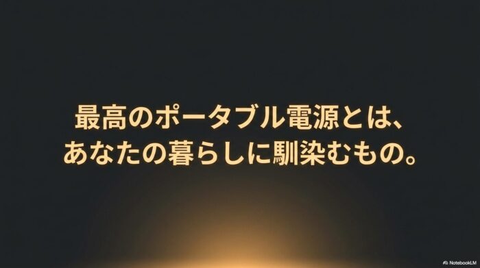 出典:イメージ:防災ポタ電探究+plus 防災・ポータブル電源がある生活