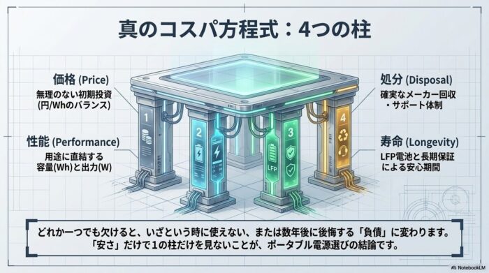 出典：イメージ：防災ポタ電探究＋plus 防災・ポータブル電源がある生活