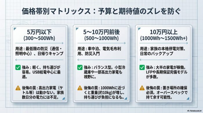 出典：イメージ：防災ポタ電探究＋plus 防災・ポータブル電源がある生活