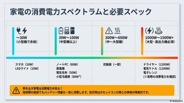 出典：イメージ：防災ポタ電探究＋plus 防災・ポータブル電源がある生活
