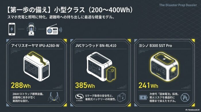 出典：イメージ：防災ポタ電探究＋plus　防災・ポータブル電源がある生活