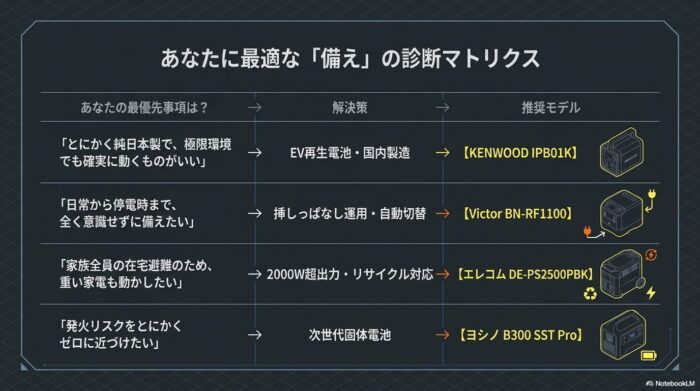 出典：イメージ：防災ポタ電探究＋plus　防災・ポータブル電源がある生活