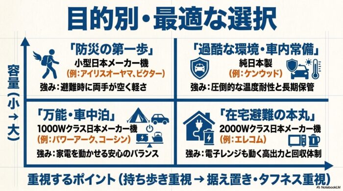 出典：イメージ：防災ポタ電探究＋plus　防災・ポータブル電源がある生活
