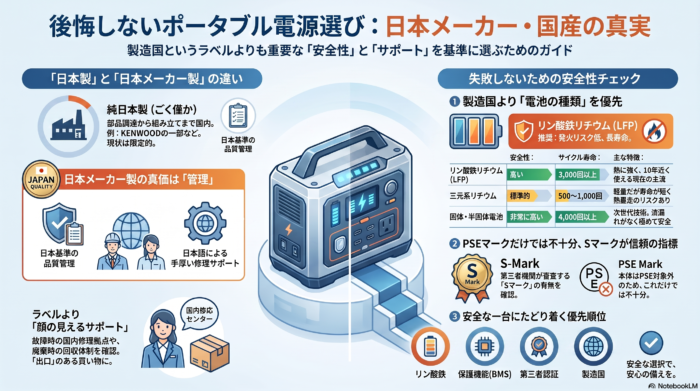 出典：イメージ：防災ポタ電探究＋plus　防災・ポータブル電源がある生活