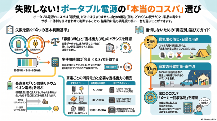 出典：イメージ：防災ポタ電探究＋plus 防災・ポータブル電源がある生活