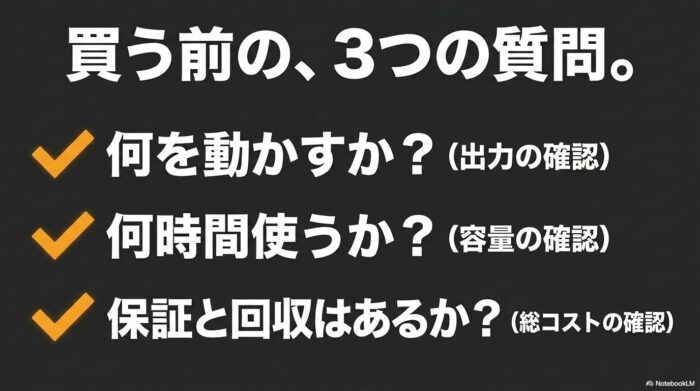 出典：イメージ：防災ポタ電探究＋plus 防災・ポータブル電源がある生活
