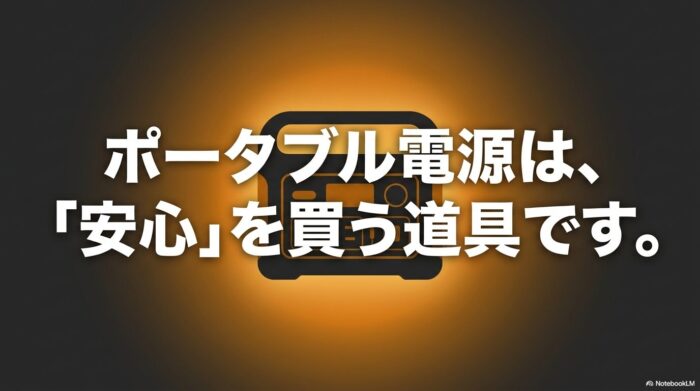 出典：イメージ：防災ポタ電探究＋plus 防災・ポータブル電源がある生活
