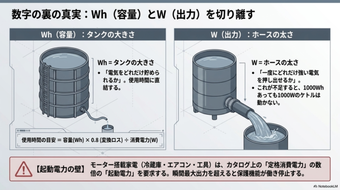 出典：イメージ：防災ポタ電探究＋plus　防災・ポータブル電源がある生活