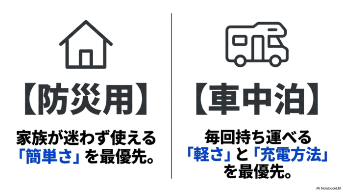 出典：イメージ：防災ポタ電探究＋plus　防災・ポータブル電源がある生活
