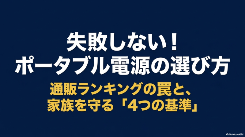 出典：イメージ：防災ポタ電探究＋plus　防災・ポータブル電源がある生活