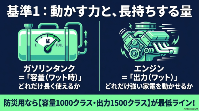 出典:イメージ:防災ポタ電探究+plus 防災・ポータブル電源がある生活