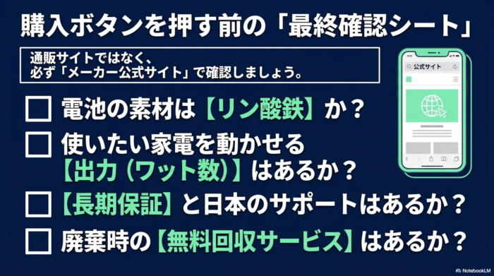 出典:イメージ:防災ポタ電探究+plus 防災・ポータブル電源がある生活