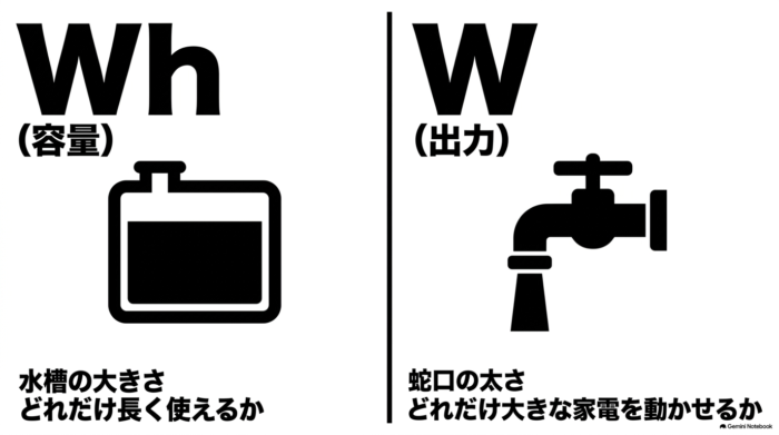 出典:イメージ:防災ポタ電探究+plus 防災・ポータブル電源がある生活