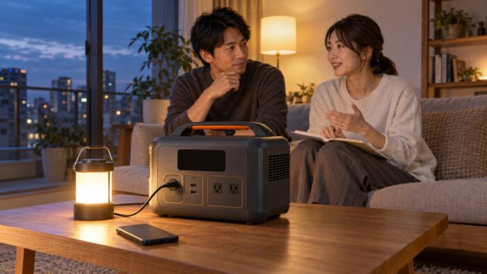 出典:イメージ:防災ポタ電探究+plus 防災・ポータブル電源がある生活
