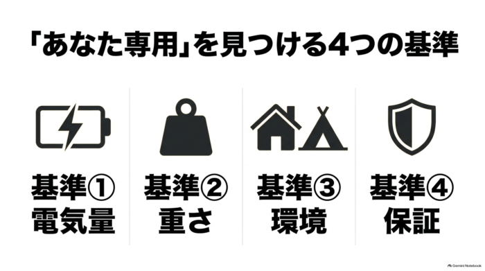 出典:イメージ:防災ポタ電探究+plus 防災・ポータブル電源がある生活