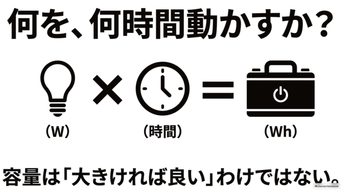 出典:イメージ:防災ポタ電探究+plus 防災・ポータブル電源がある生活