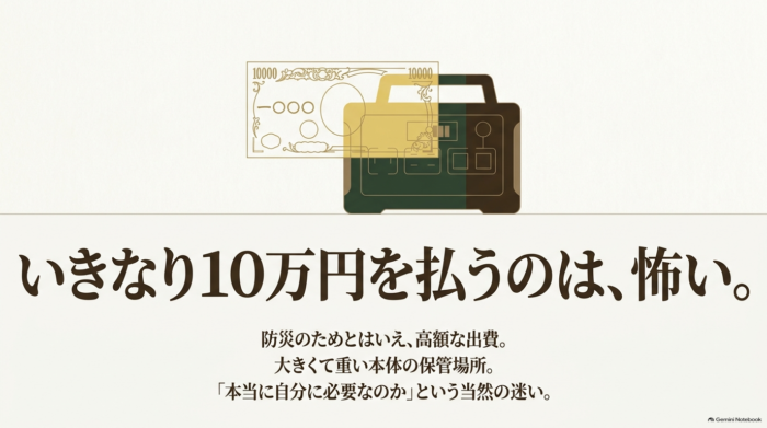 出典:イメージ:防災ポタ電探究+plus 防災・ポータブル電源がある生活
