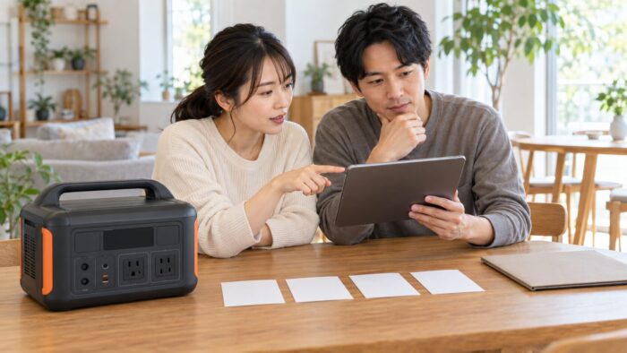 出典：イメージ：防災ポタ電探究＋plus　防災・ポータブル電源がある生活