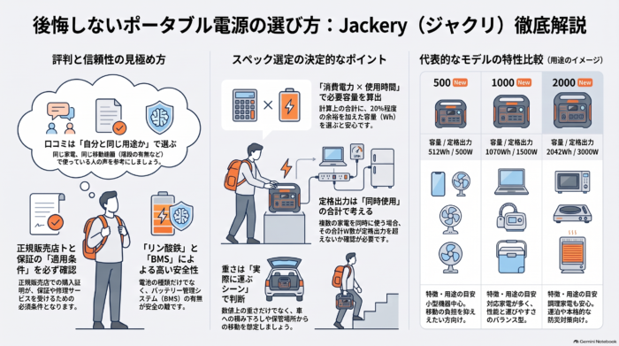 出典:イメージ:防災ポタ電探究+plus 防災・ポータブル電源がある生活