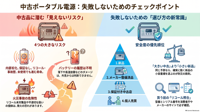 出典：イメージ：防災ポタ電探究＋plus　防災・ポータブル電源がある生活