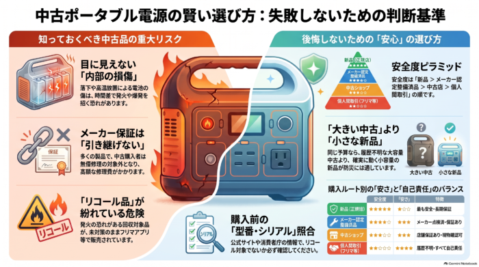 出典：イメージ：防災ポタ電探究＋plus　防災・ポータブル電源がある生活