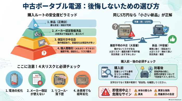 出典：イメージ：防災ポタ電探究＋plus　防災・ポータブル電源がある生活