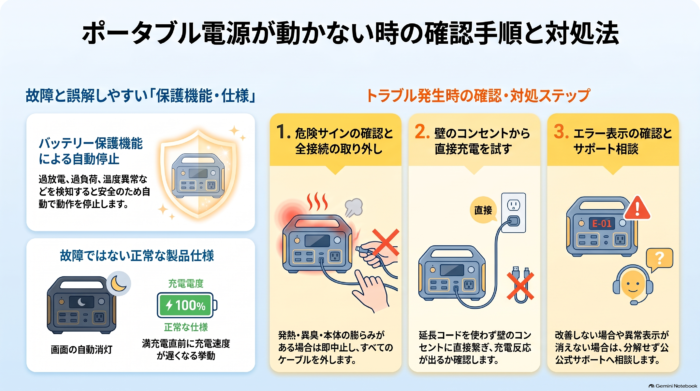 出典:イメージ:防災ポタ電探究+plus 防災・ポータブル電源がある生活