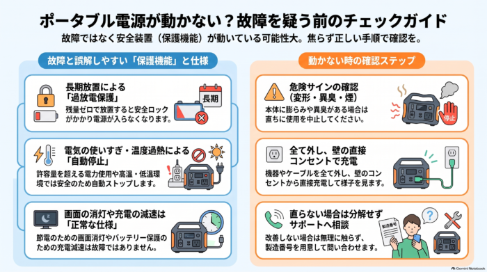 出典:イメージ:防災ポタ電探究+plus 防災・ポータブル電源がある生活