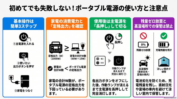出典:イメージ:防災ポタ電探究+plus 防災・ポータブル電源がある生活