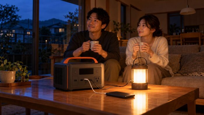 出典:イメージ:防災ポタ電探究+plus 防災・ポータブル電源がある生活